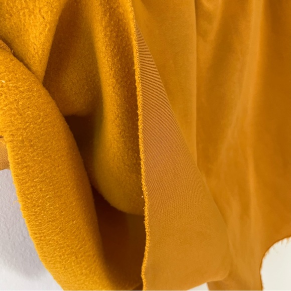 The Mayfair Group Chill Out high waist dark yellow fleece shorts Size 12 - Picture 9 of 10